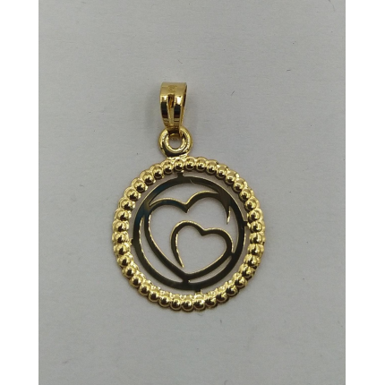 MEDALHA OURO AMARELO 19K