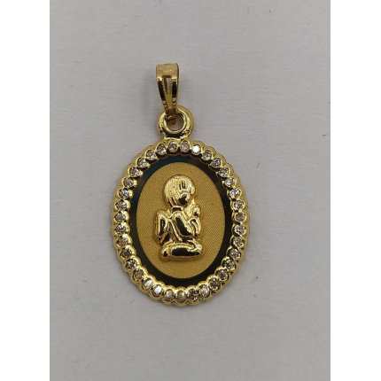 MEDALHA OURO AMARELO 19K