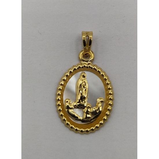 MEDALHA OURO AMARELO 19K