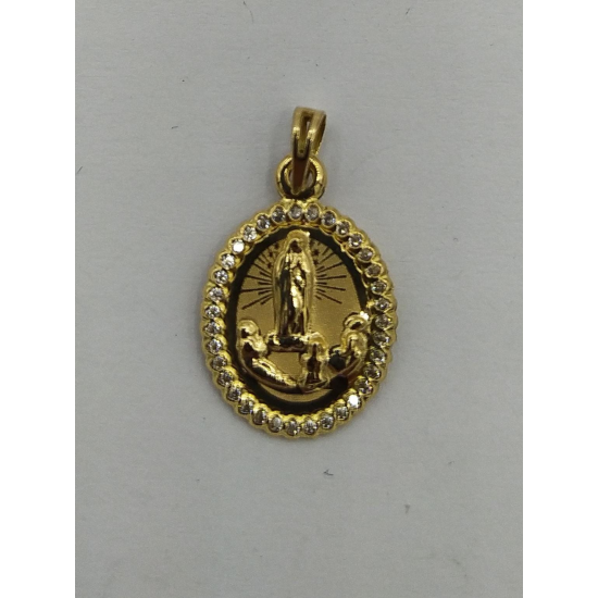 MEDALHA OURO AMARELO 19K