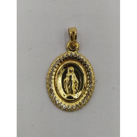 MEDALHA OURO AMARELO 19K