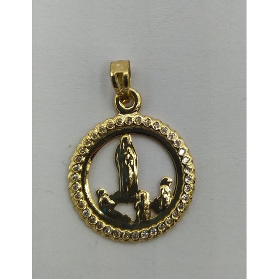 MEDALHA OURO AMARELO 19K