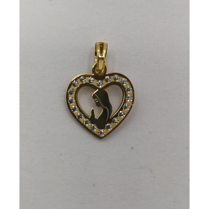 MEDALHA OURO AMARELO 19K