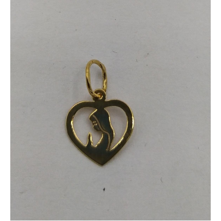 MEDALHA OURO AMARELO 19K