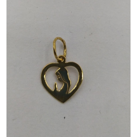 MEDALHA OURO AMARELO 19K