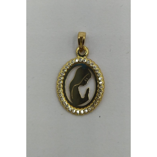 MEDALHA OURO AMARELO 19K