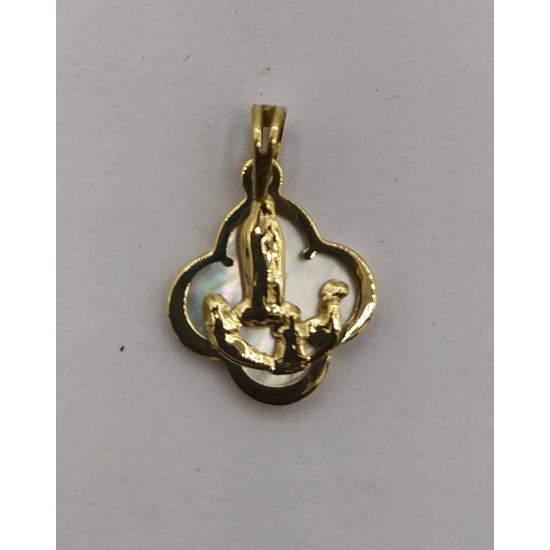 MEDALHA OURO AMARELO 19K