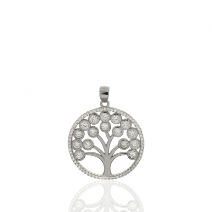 MEDALHA PRATA RODEADA