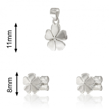 CONJUNTO PRATA RODEADA