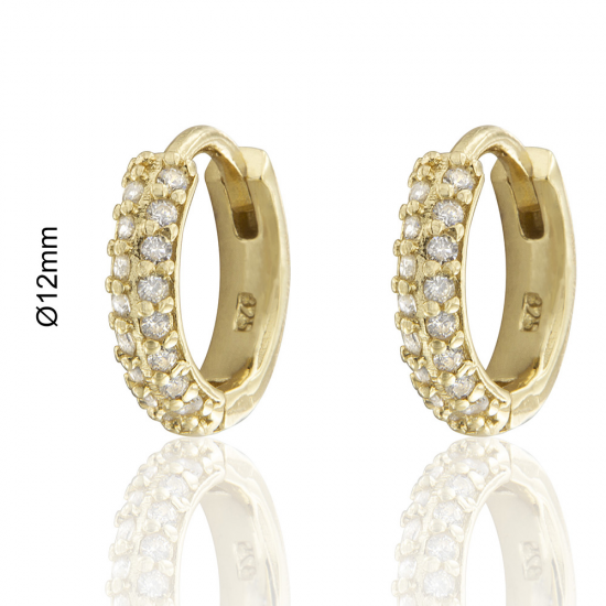 ARGOLAS PRATA DOURADA