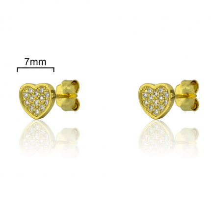 BRINCOS PRATA DOURADA