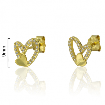 BRINCOS PRATA DOURADA