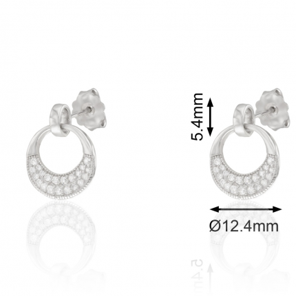 BRINCOS PRATA RODEADA BRINCOS PRATA RODEADA