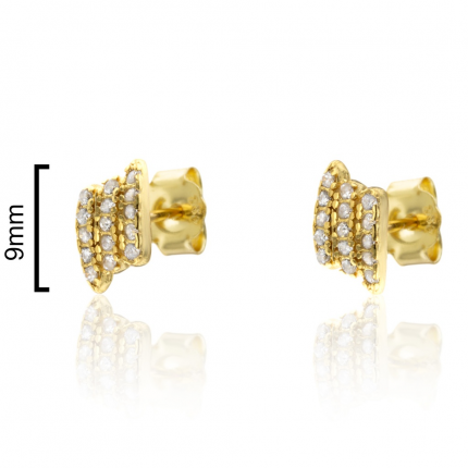 BRINCOS PRATA DOURADA