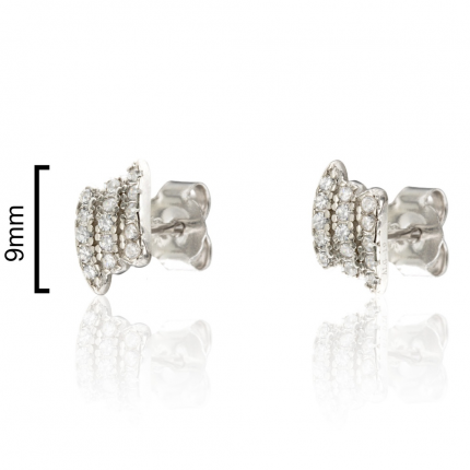 Brincos Prata Rodeada Brincos Prata Rodeada