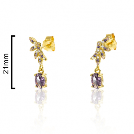 BRINCOS PRATA DOURADA