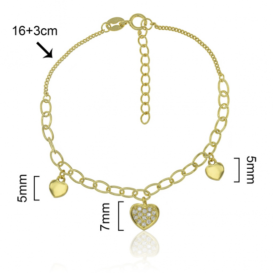 PULSEIRA PRATA DOURADA