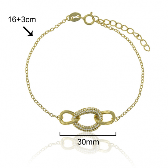 PULSEIRA PRATA DOURADA