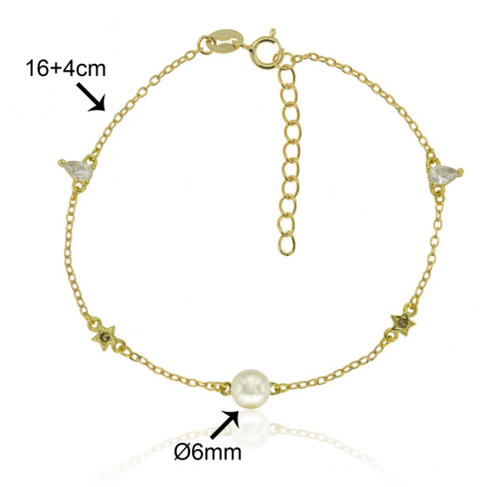 PULSEIRA PRATA DOURADA