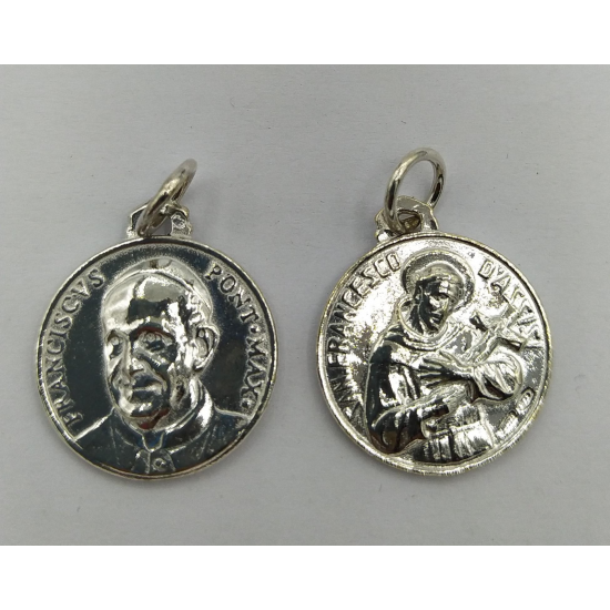 MEDALHA PRATA RODEADA