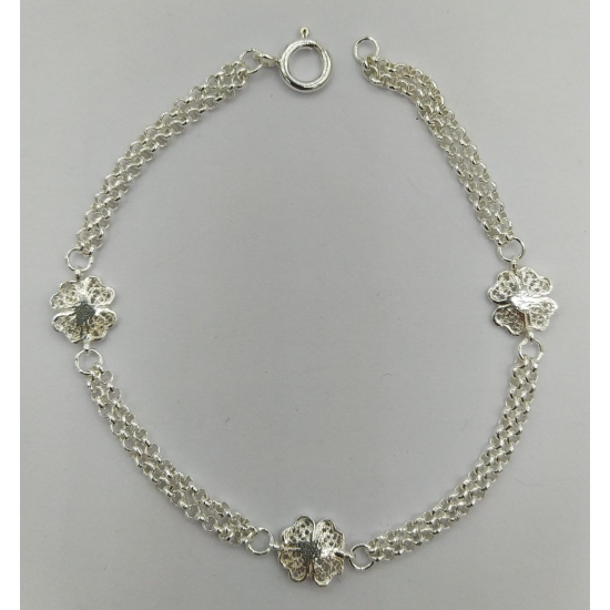 PULSEIRA PRATA RODEADA PULSEIRA PRATA RODEADA