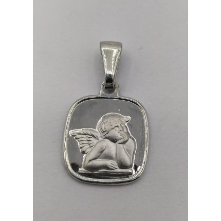 MEDALHA PRATA RODEADA