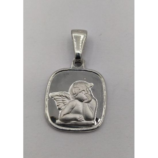 MEDALHA PRATA RODEADA