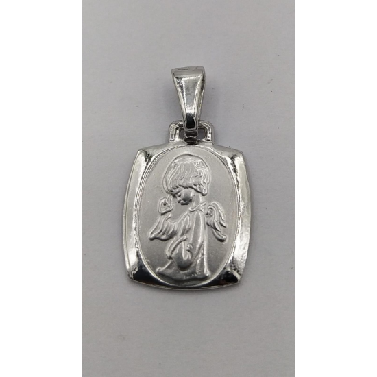 MEDALHA PRATA RODEADA