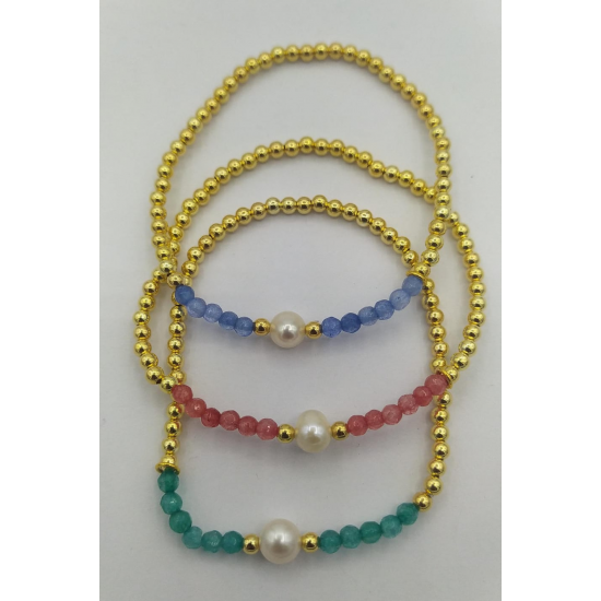 PULSEIRA PRATA DOURADA PULSEIRA PRATA DOURADA