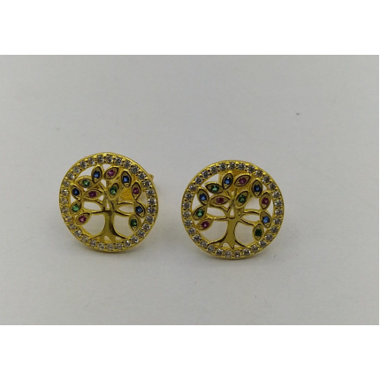 Brincos Prata Dourada