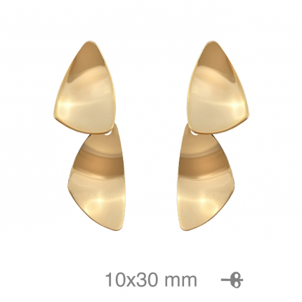 Brincos Prata Dourada