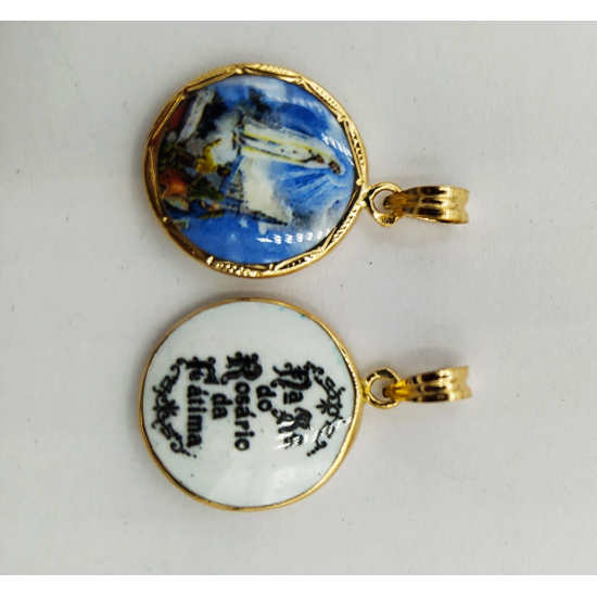 MEDALHA OURO AMARELO 19K