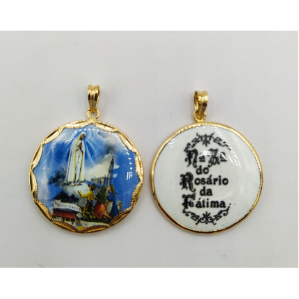 MEDALHA OURO AMARELO 19K