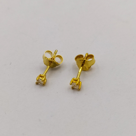 BRINCOS PRATA DOURADA