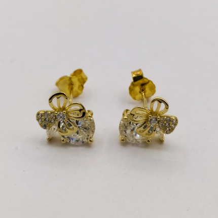 BRINCOS PRATA DOURADA