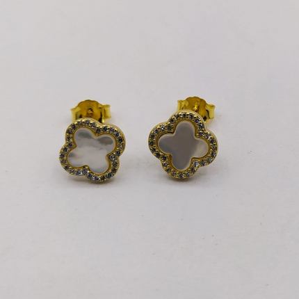 BRINCOS PRATA DOURADA