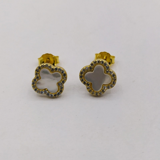 BRINCOS PRATA DOURADA