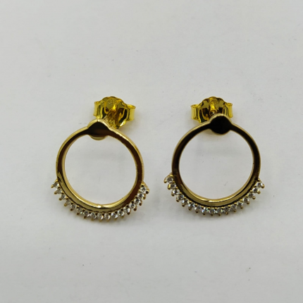 BRINCOS PRATA DOURADA