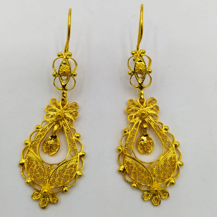 BRINCOS PRATA DOURADA