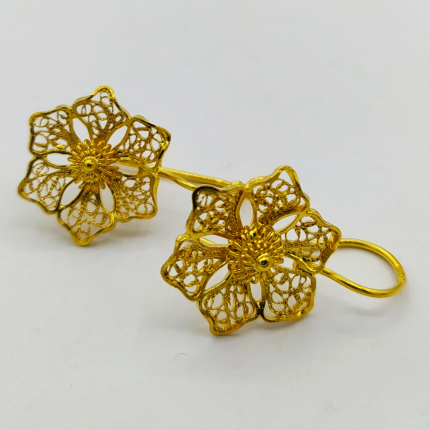 BRINCOS PRATA DOURADA