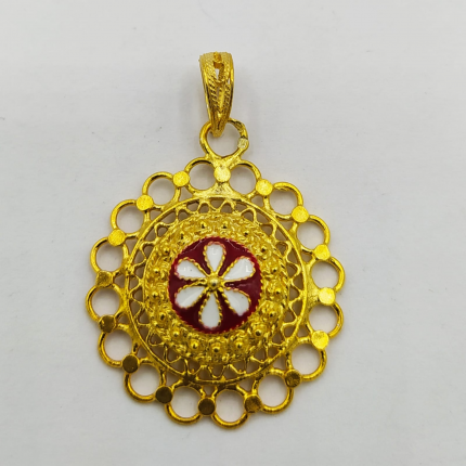 MEDALHA PRATA DOURADA