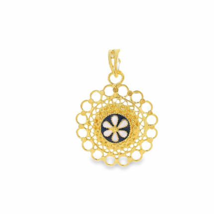 MEDALHA PRATA DOURADA