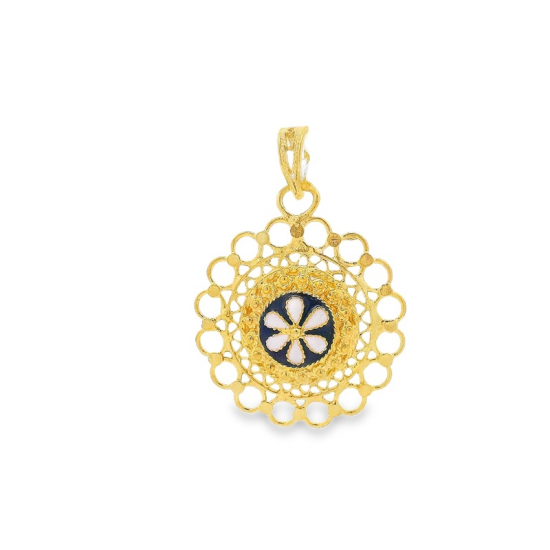 MEDALHA PRATA DOURADA