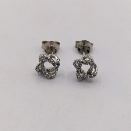 BRINCOS PRATA RODEADA