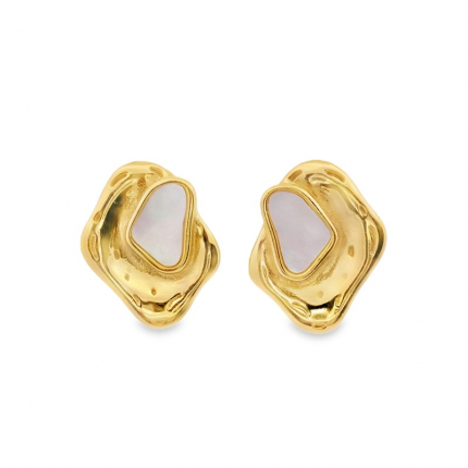 BRINCOS PRATA DOURADA