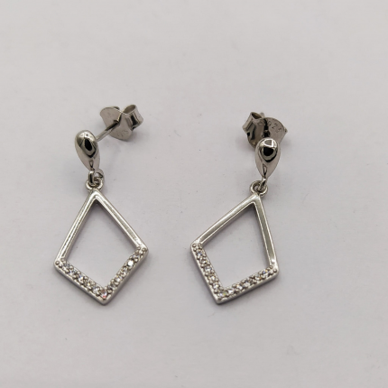 BRINCOS PRATA RODEADA