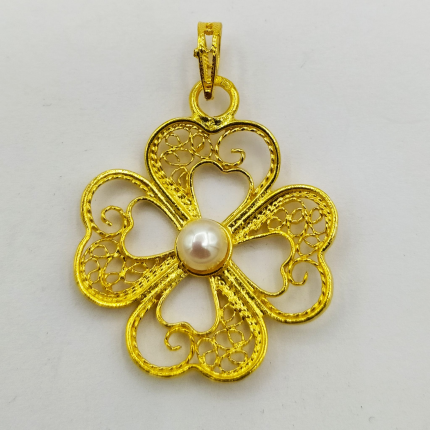 MEDALHA PRATA DOURADA