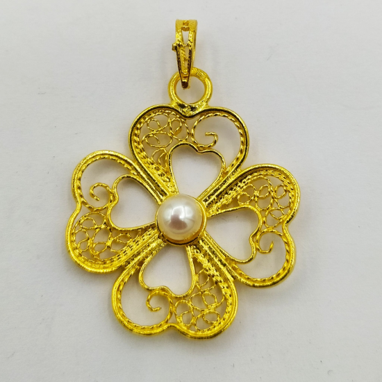 MEDALHA PRATA DOURADA