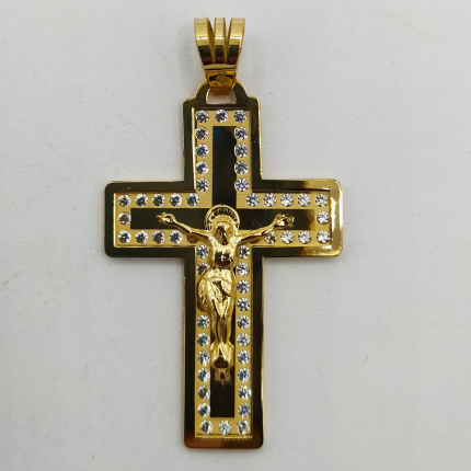 CRUCIFIXO OURO AMARELO 19K