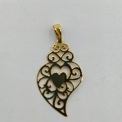 MEDALHA OURO AMARELO 19K